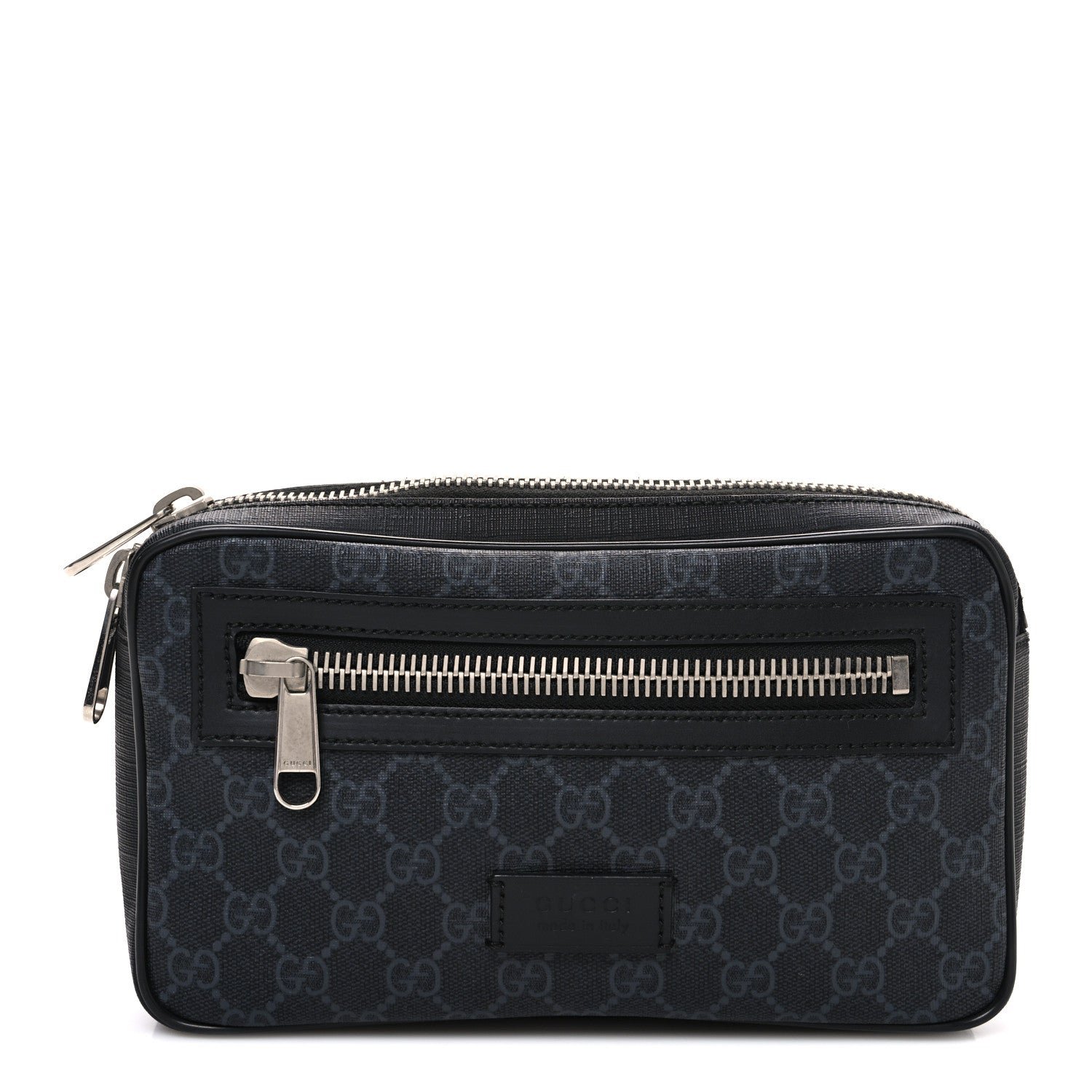 Gucci Gucci Soft GG Supreme Monogram Web Belt Bag Black Grey