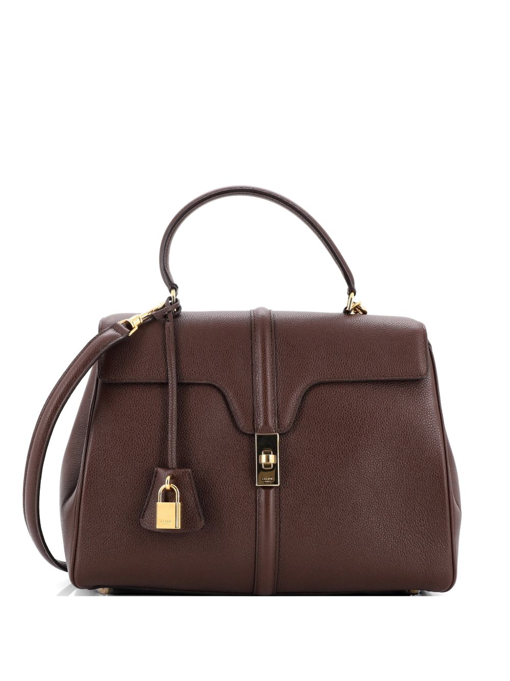 16 Top Handle Bag Grained Calfskin Medium shoulder bag
