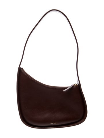 Leather Half Moon Shoulder Bag
