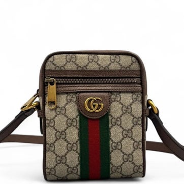 GG Supreme Web Ophidia Crossbody Bag Mini