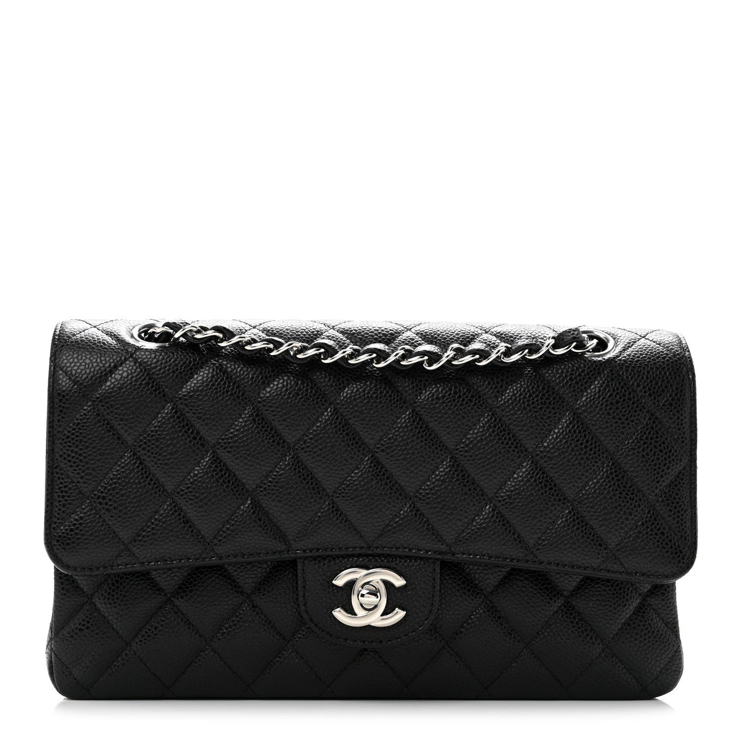 Chanel Caviar Quilted Medium Double Flap Black