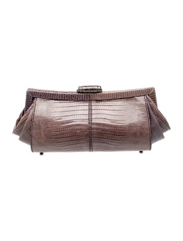 Tod's Embossed Leather Clutch