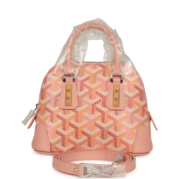 Goyard Goyardine Canvas Powder Pink Vendome Nano Bag Palladium Hardware
