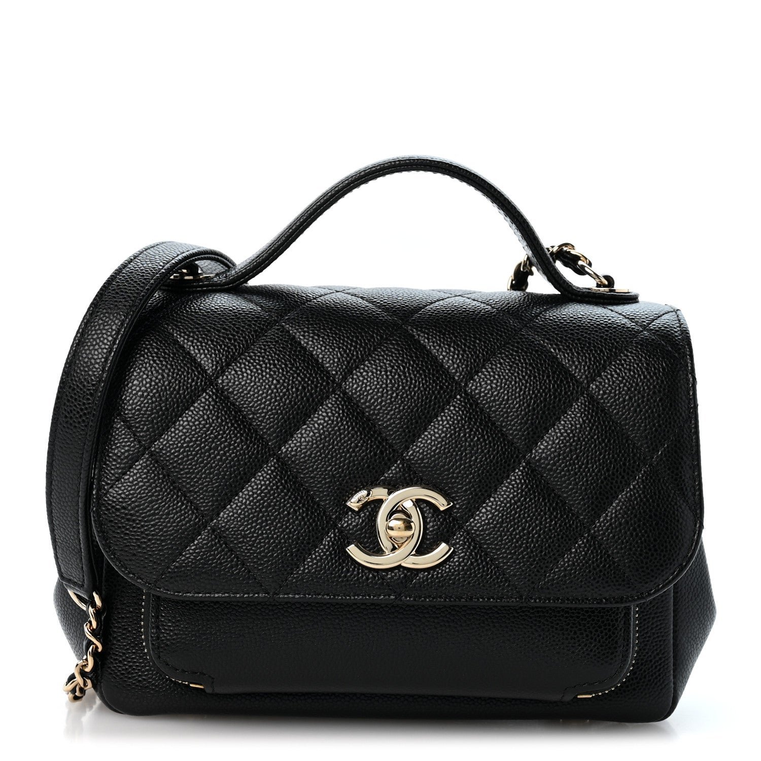 Chanel Caviar Quilted Small Business Affinity Flap Black