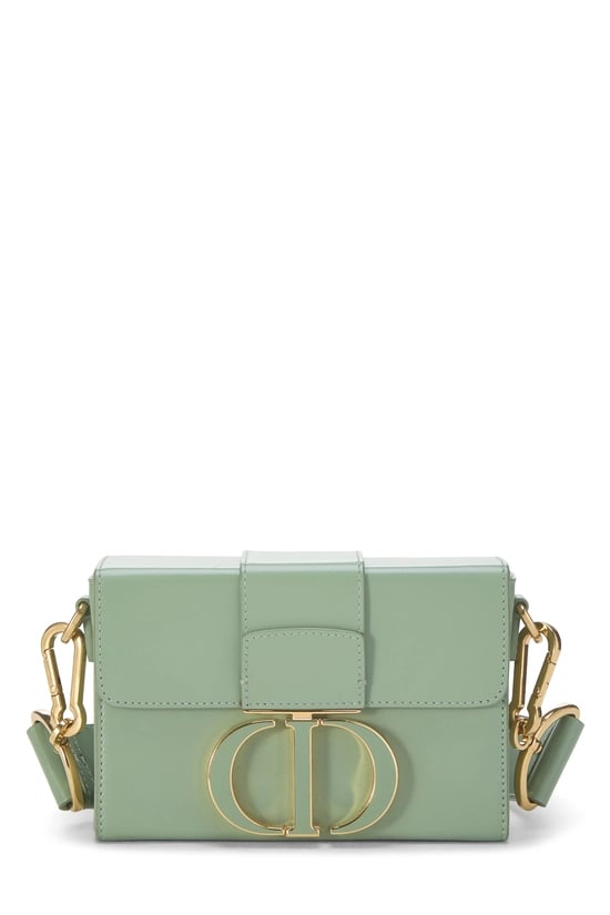 Green Calfskin 30 Montaigne Box Bag