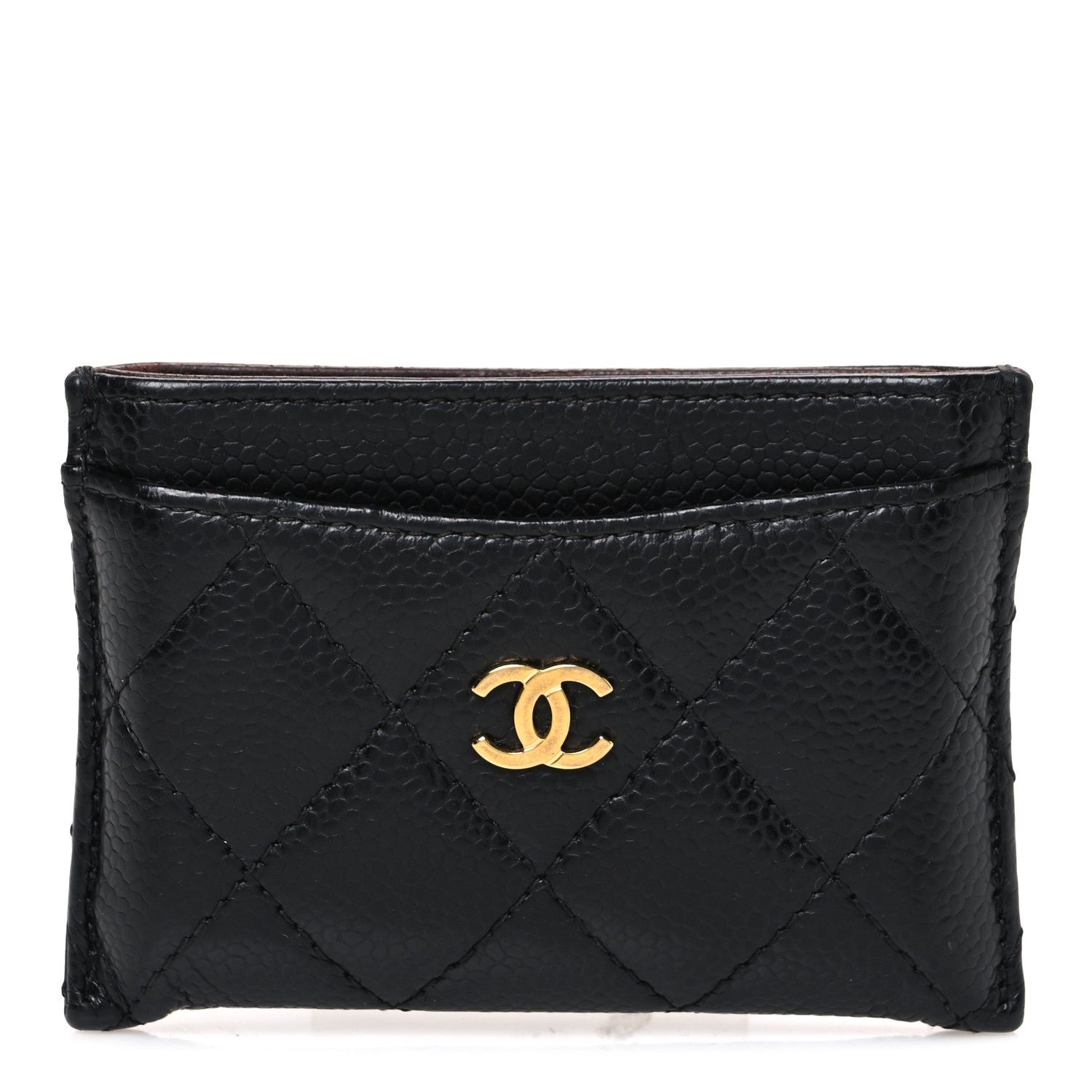 Chanel Caviar Quilted Card Holder Black