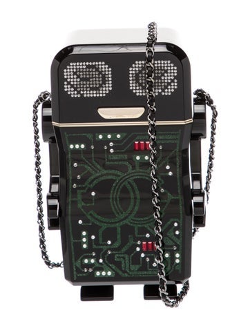 Crystal Robot Minaudière Bag