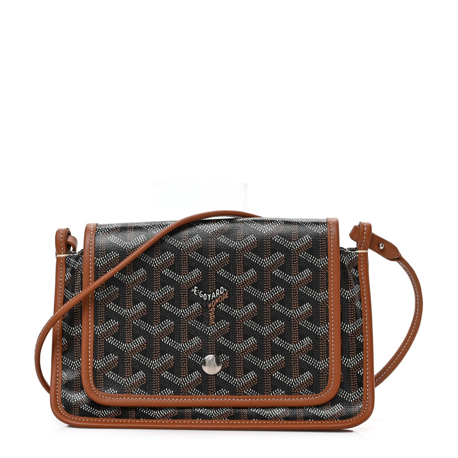 Goyard Goyardine Plumet Wallet Clutch Black Gold