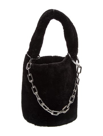 Shearling Top Handle Bag