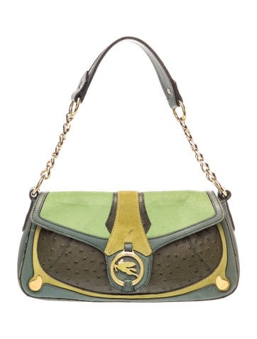 Etro Leather Shoulder Bag Vintage
