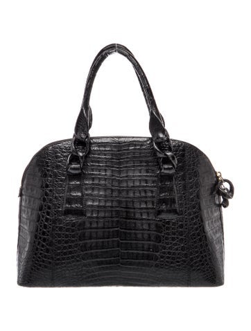 Nancy Gonzalez Crocodile Top Handle Bag