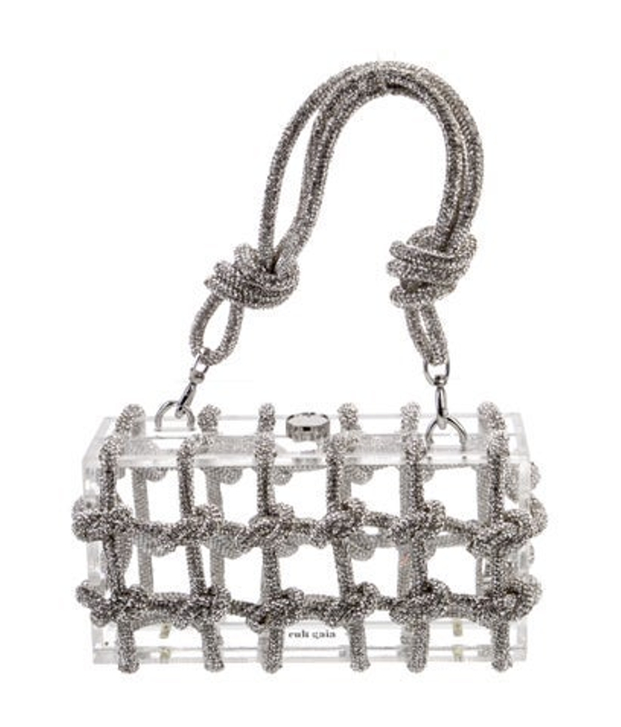 Cult Gaia Gaia Crystal Top Handle Bag