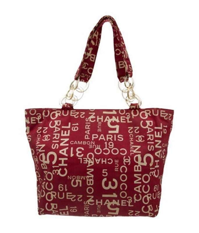 Chanel Canvas Coco Chain Tote