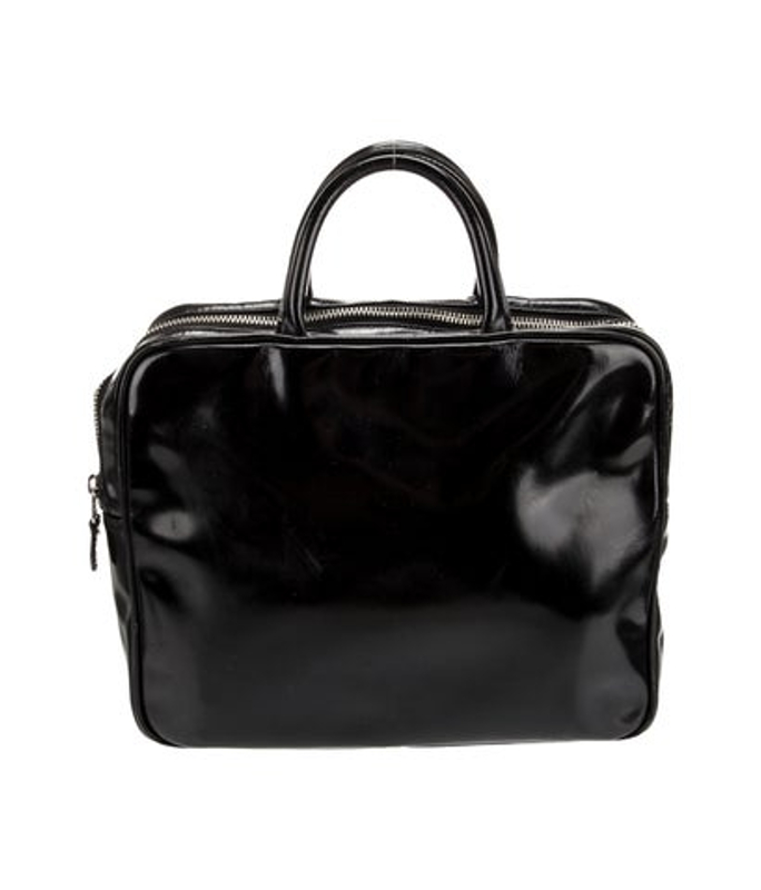 Comme des Garcons Des Garcons Patent Leather Top Handle Bag