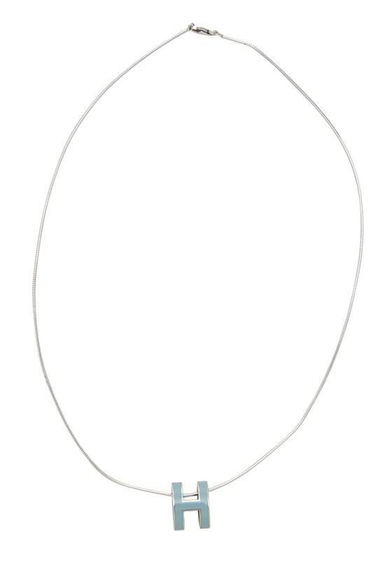 Blue Pop H Necklace