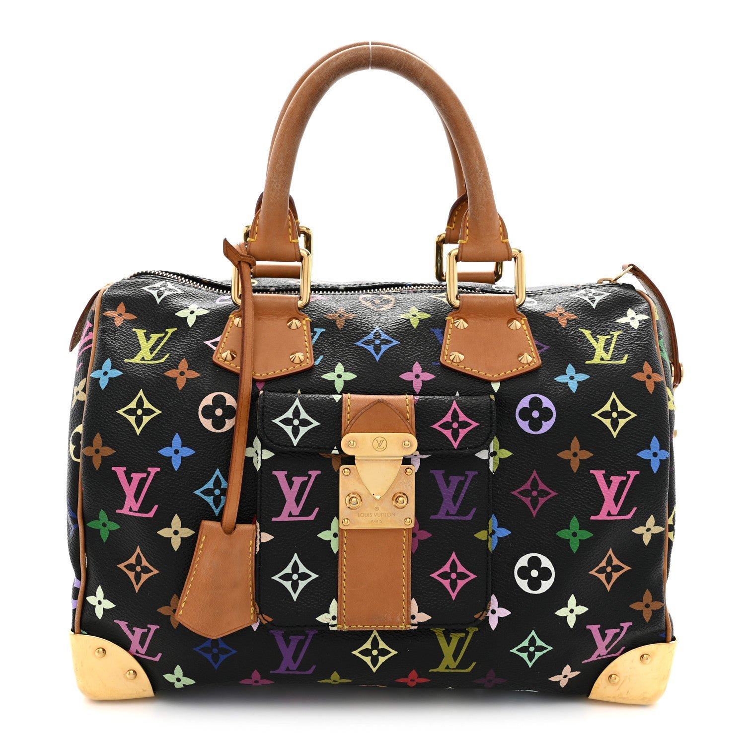 Louis Vuitton Monogram Multicolor Speedy 30 Black