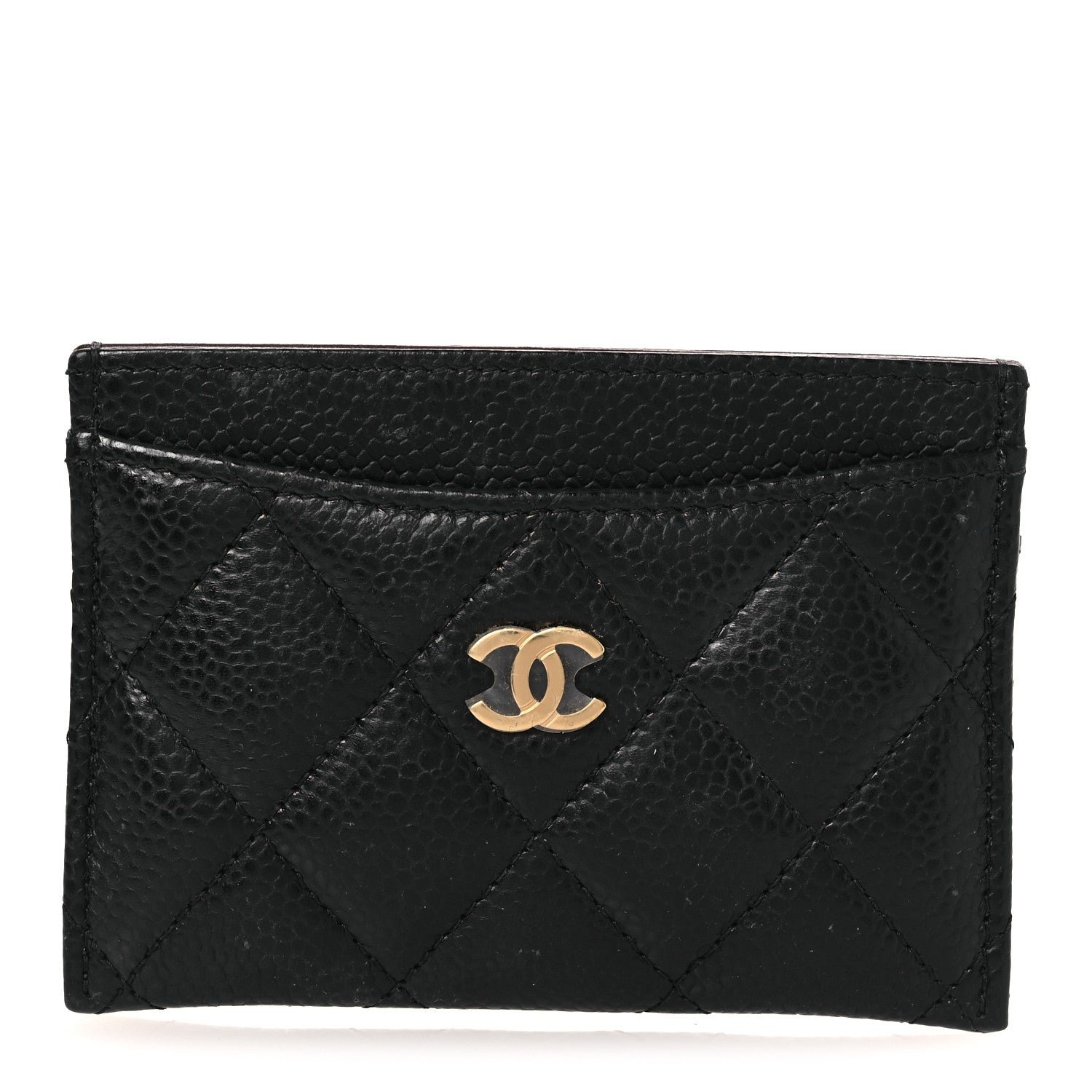 Chanel Caviar Quilted Card Holder Black