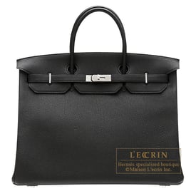 Hermes Hermes Birkin bag 40 Black Togo leather Silver hardware
