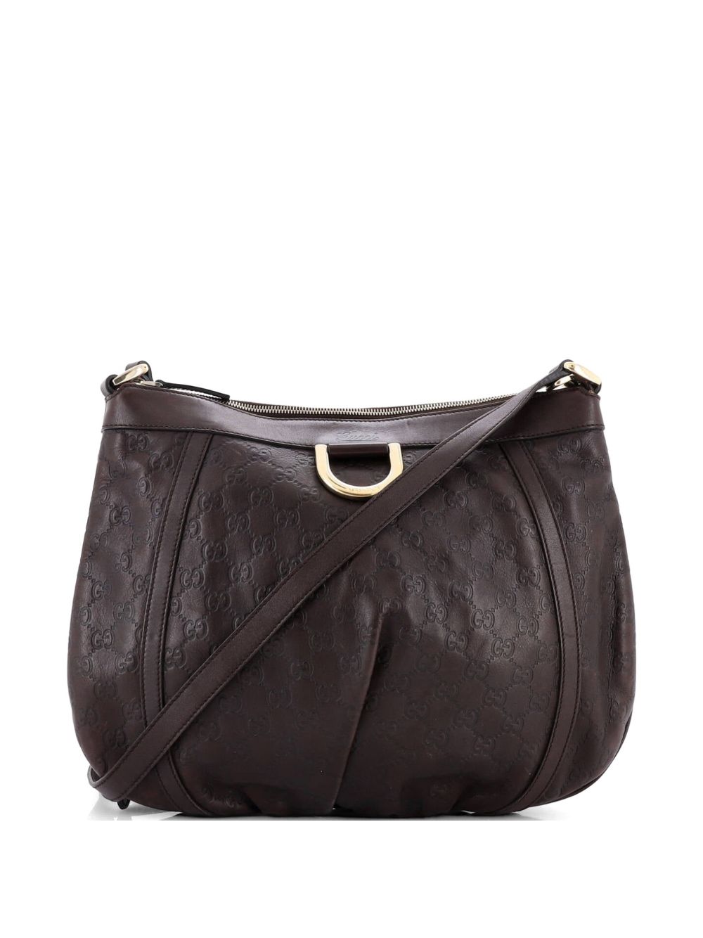 D Ring Messenger Bag Guccissima Leather Large crossbody bag