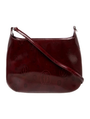Cartier Patent Leather Shoulder Bag