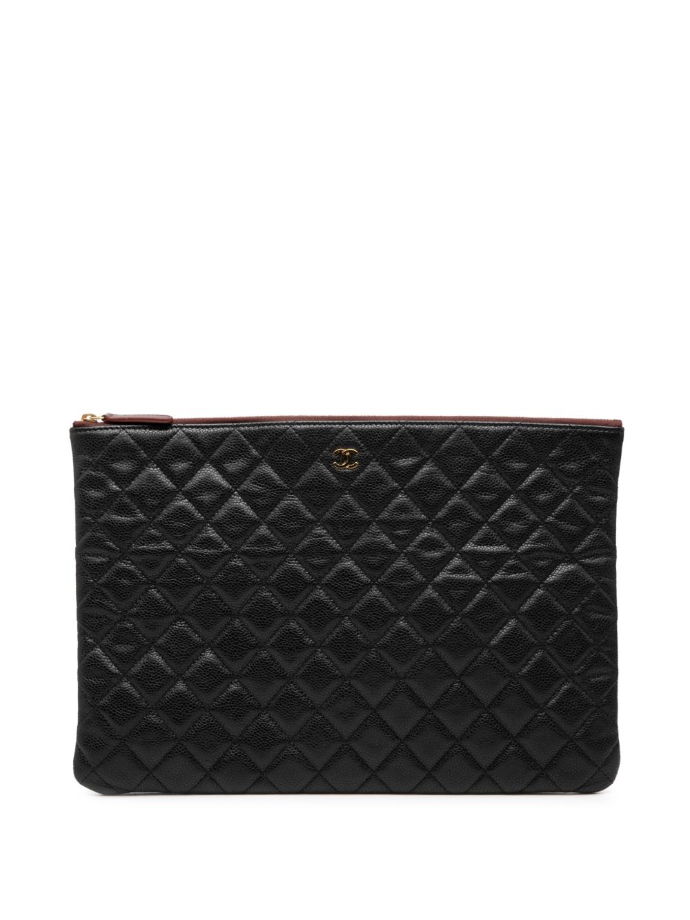 2015-2016 Large Quilted Caviar O Case clutch bag