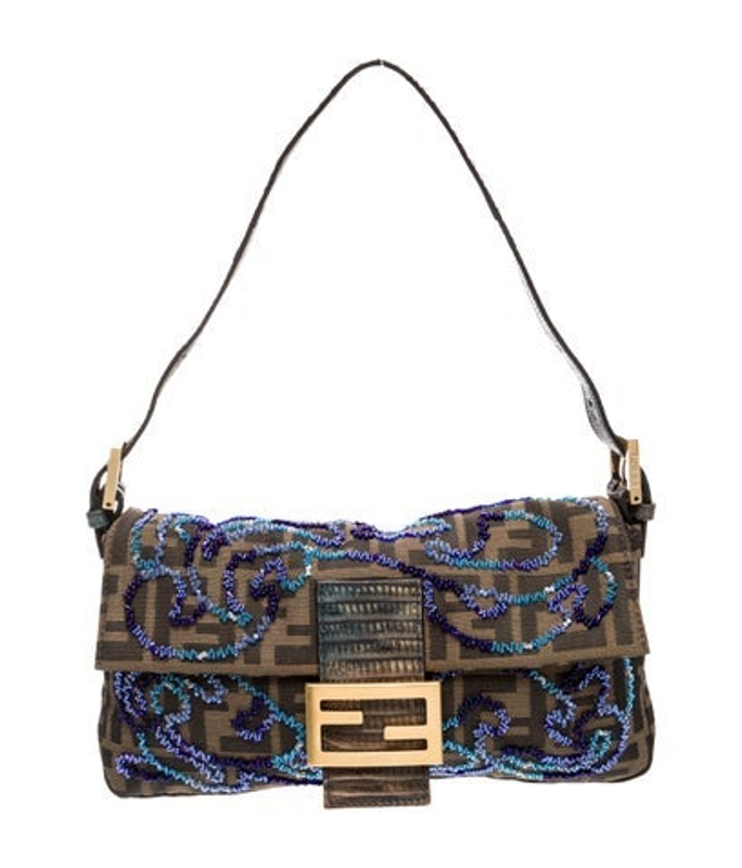 Fendi Zucca Ff Baguette Vintage