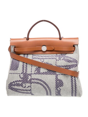 Hermes Toile Brides de Gala Herbag Zip 31