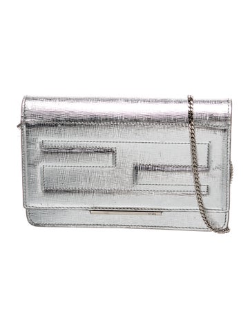 Zucca FF Leather Tube Wallet On Chain