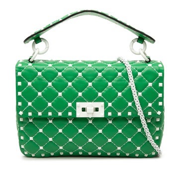 Valentino Alligator Medium Nappa Rockstud Spike Satchel