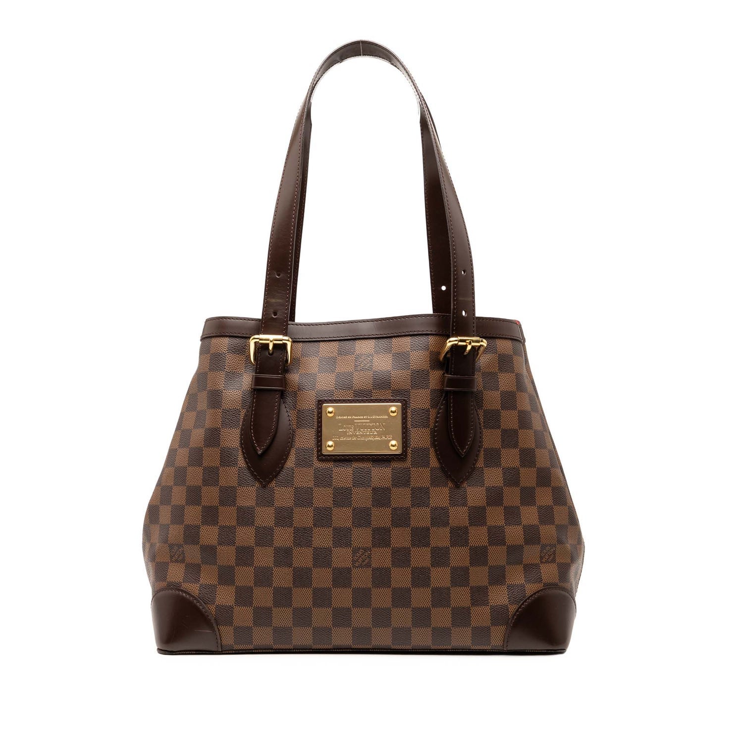 Calf Leather Damier Ebene Hampstead