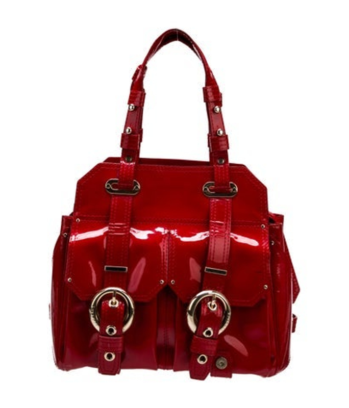 Versace Patent Leather Shoulder Bag