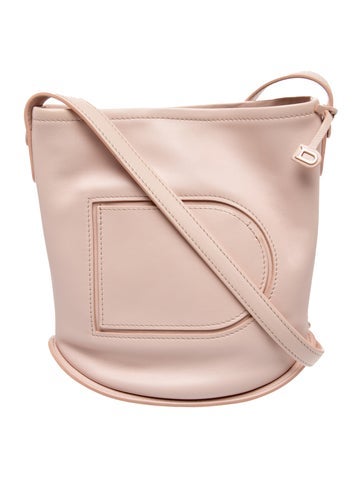Delvaux Leather Pin Bucket Bag Mini