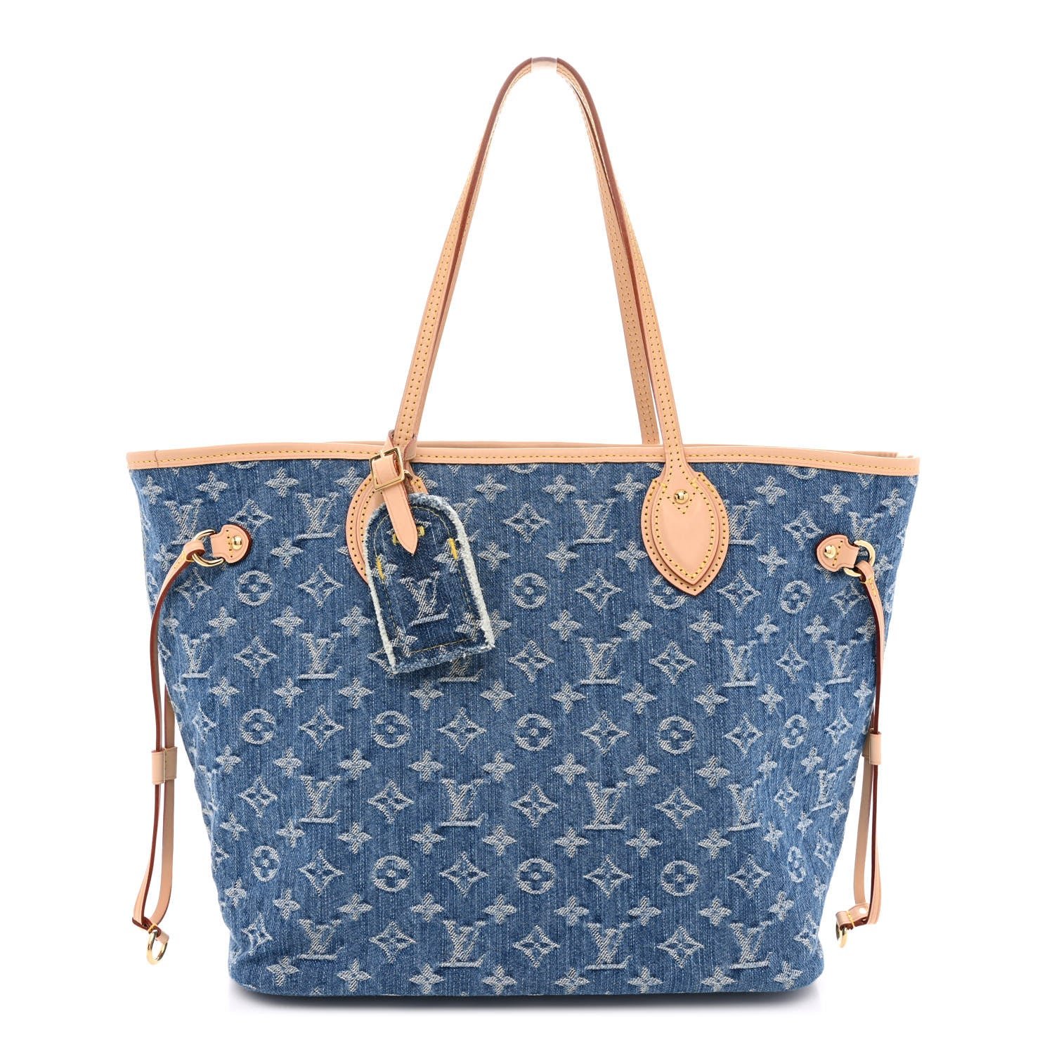 Louis Vuitton Monogram Denim Neo Neverfull MM Blue