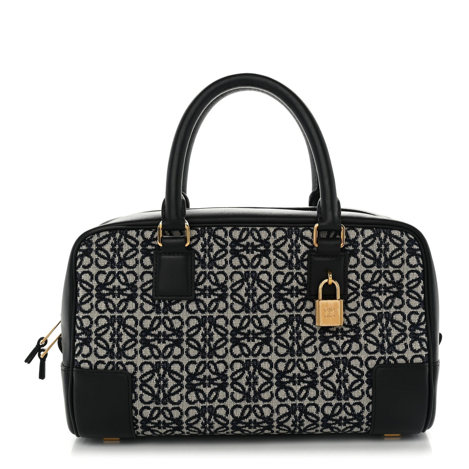 Loewe Jacquard Anagram Calfskin Amazona 23 Black Navy