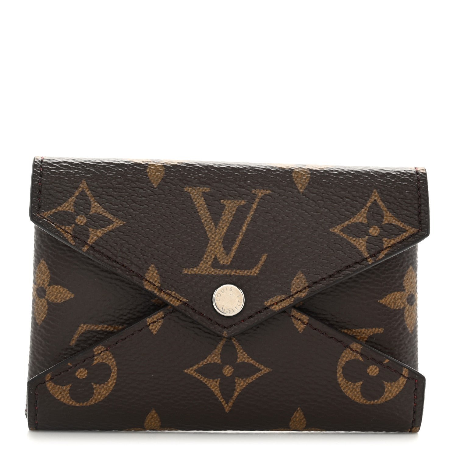 Louis Vuitton Monogram LV Colormania Kirigami Card Holder Sari Red