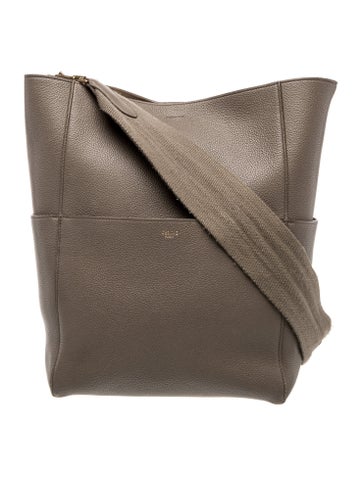 Celine Leather Seau Sangle Medium