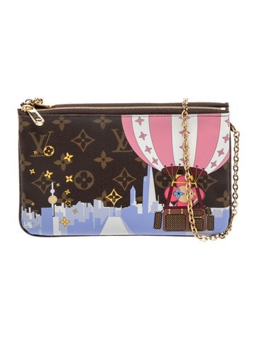 LV Monogram Double Zip Pochette