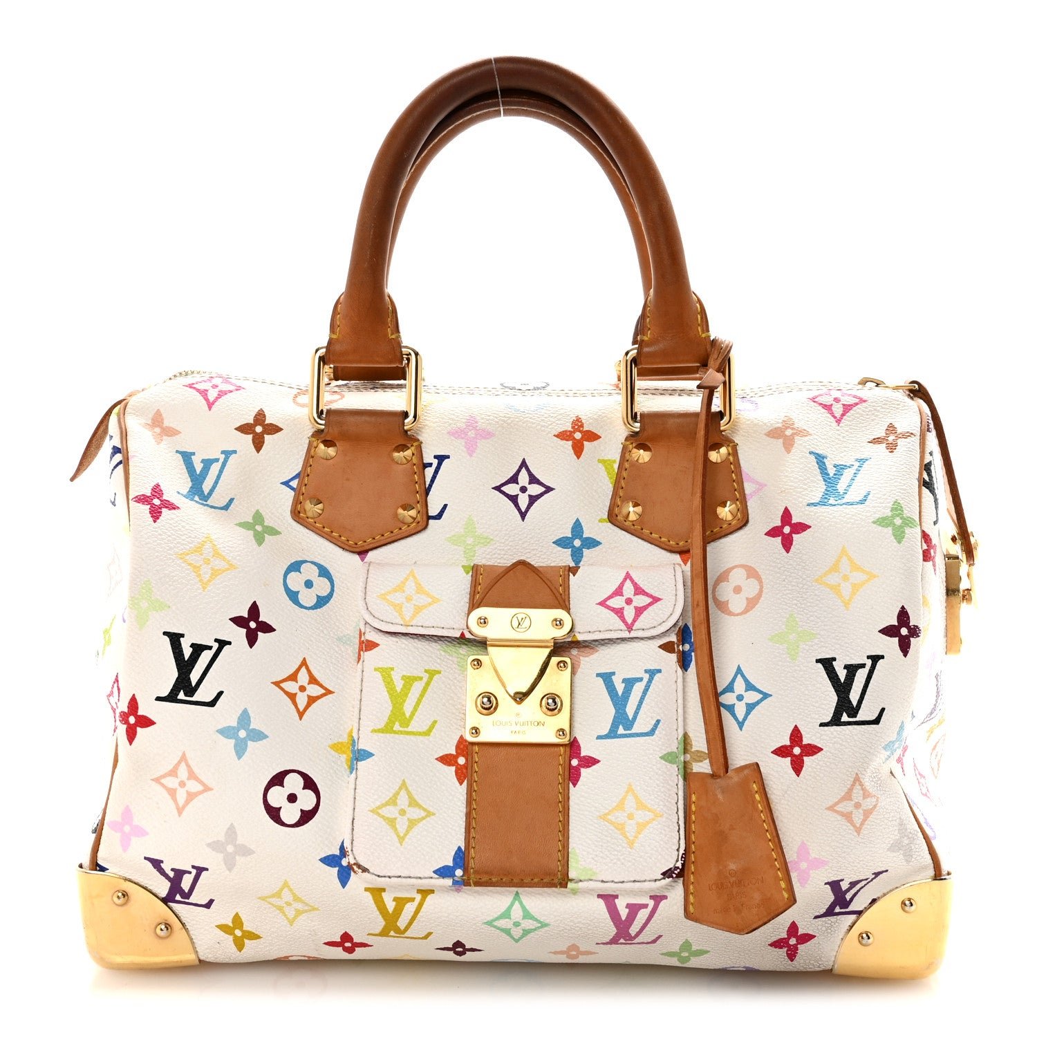 Louis Vuitton Louis Vuitton Monogram Multicolor Speedy 30 White