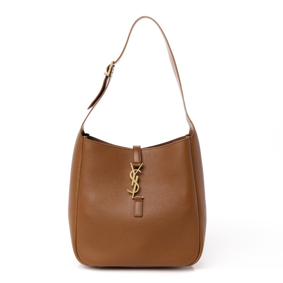 Saint Laurent Smooth Calfskin Small Le 5 A 7 Soft Hobo Fox