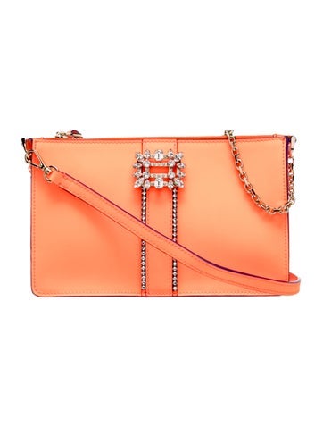 Roger Vivier Leather Top Handle Bag w/ Tags