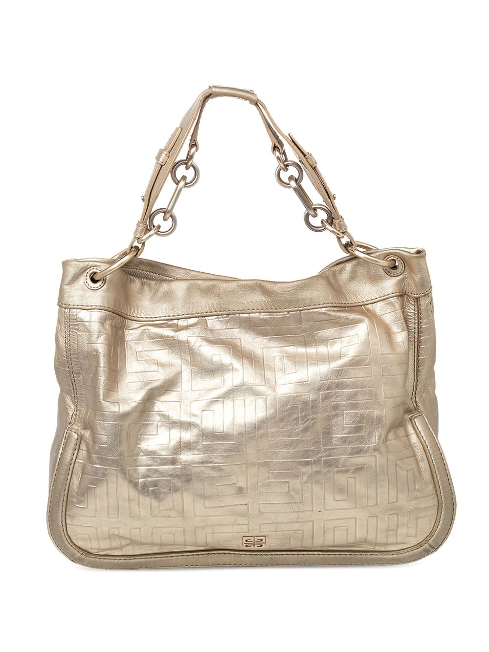 4G-embossed shoulder bag