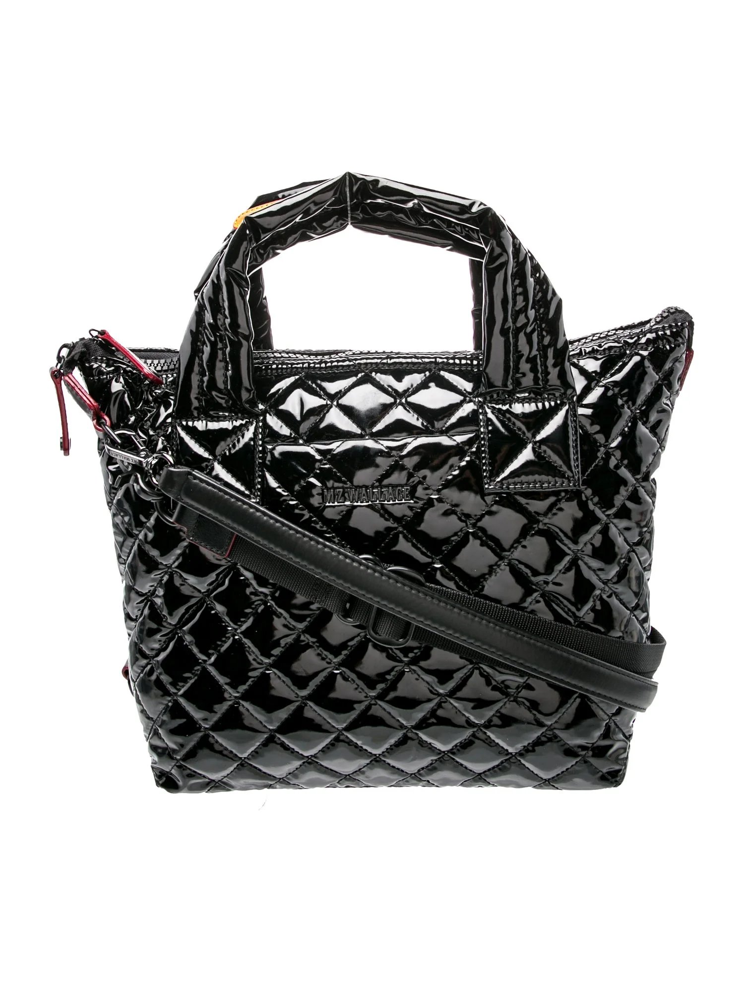 Patent Leather Top Handle Bag