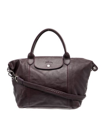 Longchamp Leather Top Handle Bag