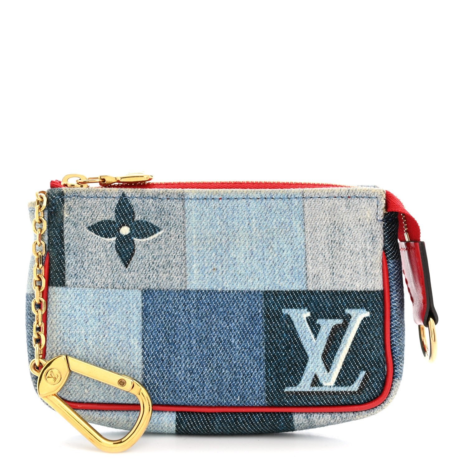 Louis Vuitton Denim Micro Pochette Accessories Denim Rouge