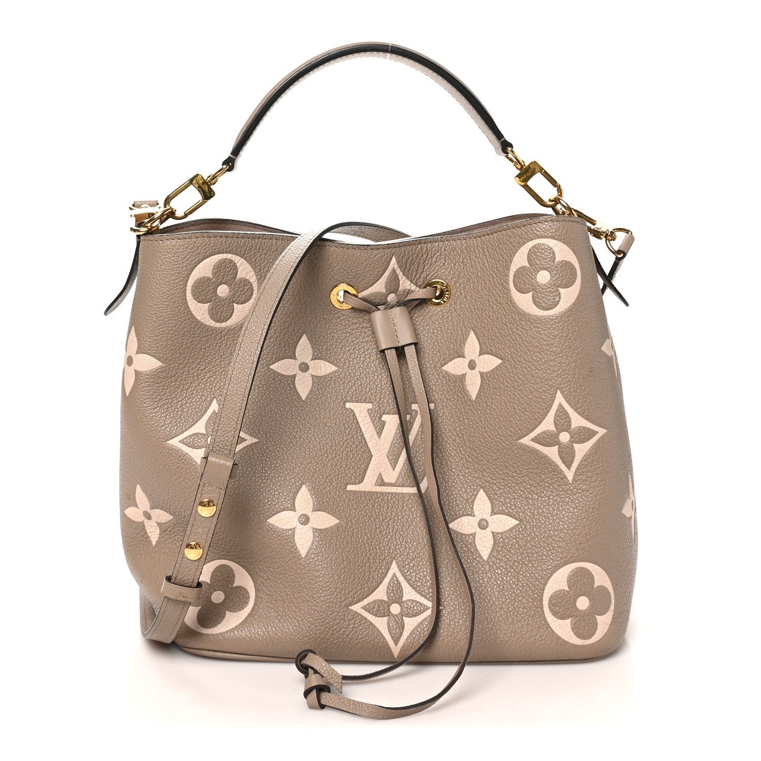 Louis Vuitton Empreinte Monogram Giant Neonoe MM Tourterelle Creme