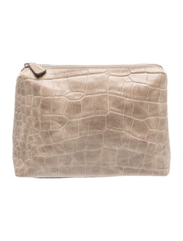 Embossed Leather Clutch