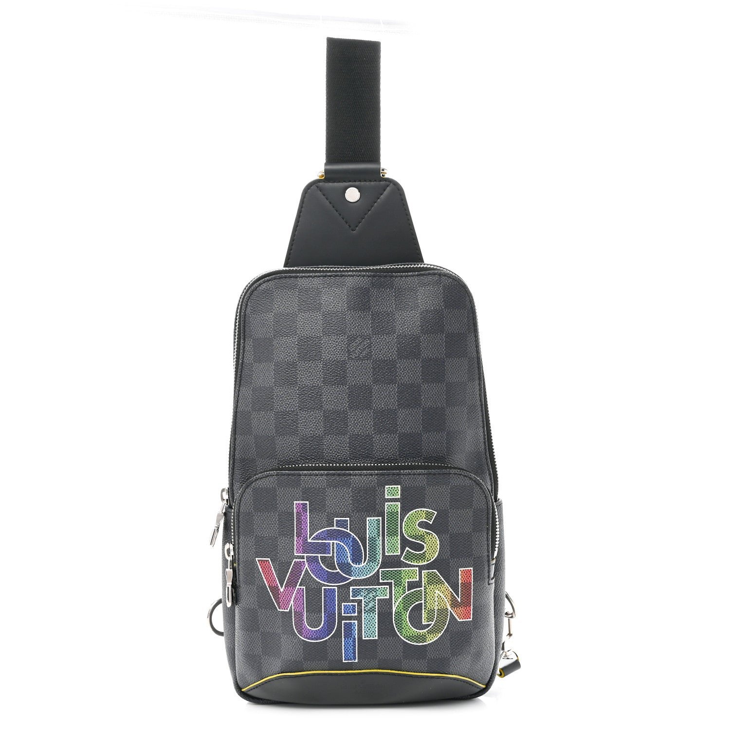 Louis Vuitton Damier Graphite Logo Avenue Sling Backpack Multicolor
