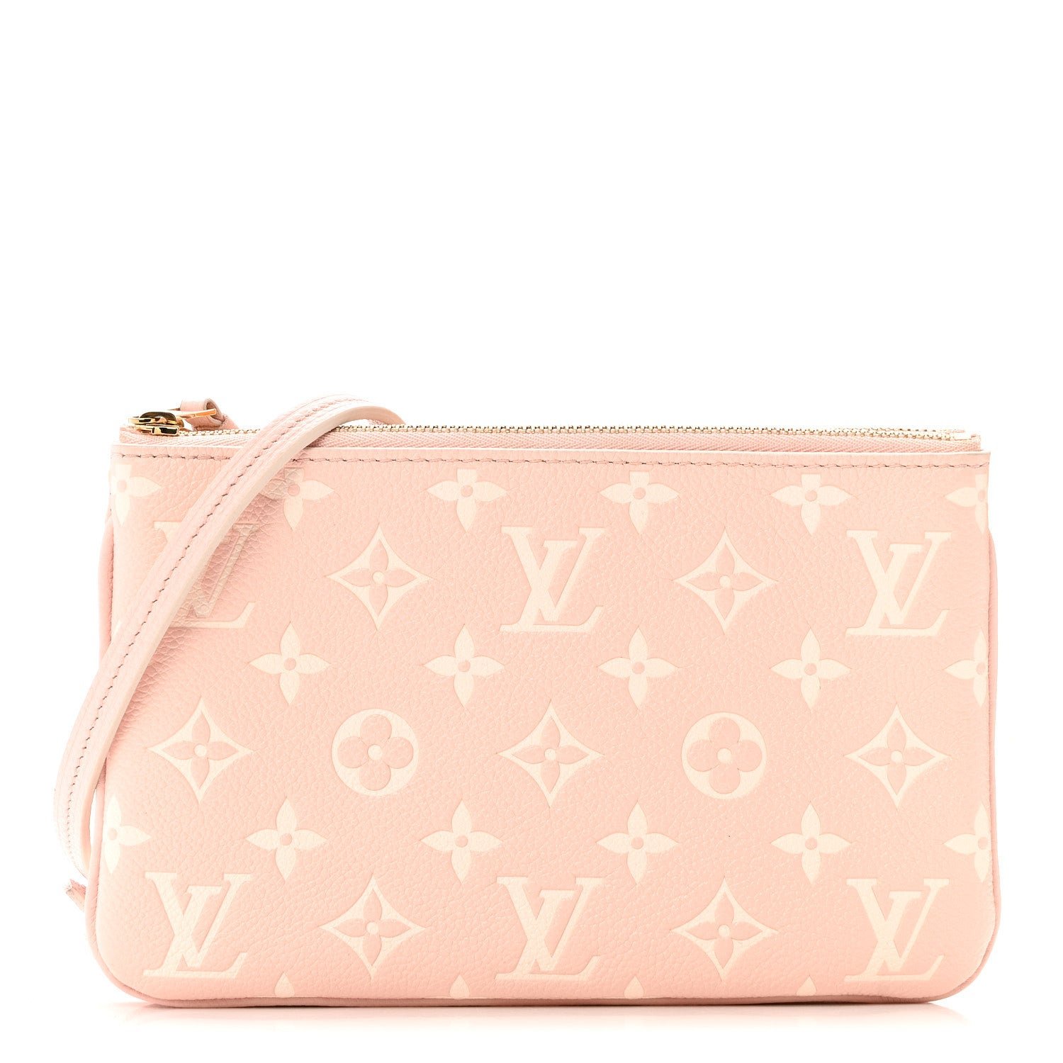 Louis Vuitton Empreinte Monogram Double Zip Pochette Rose