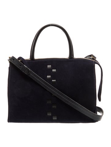 Suede Top Handle Bag