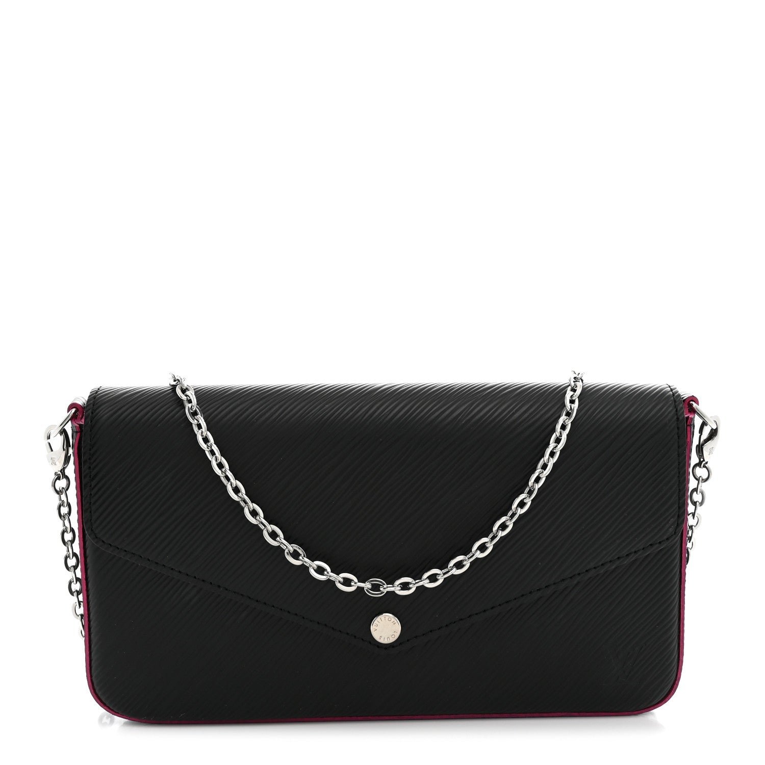 Louis Vuitton Epi Pochette Felicie Black Hot Pink